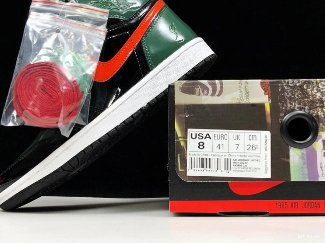 SoleFly Black x AV3905-038 1 Air High Jordan OG Retro Orange-Fir Team 0721